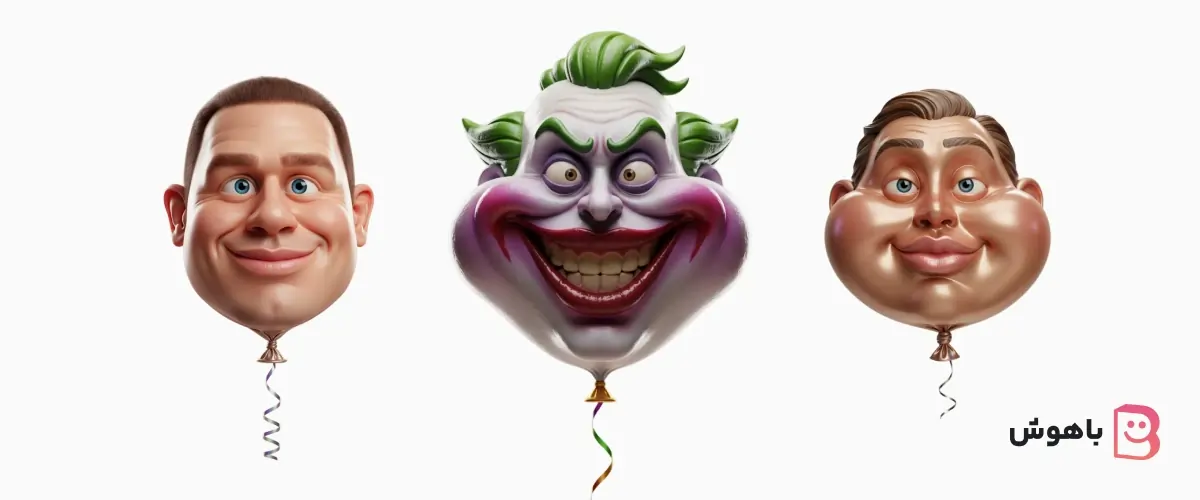 صورت بادکنکی